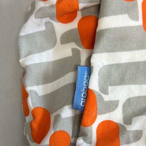 Grobag Baby Sleep Sack with Orange and Gray Design - Picture 3 of 6